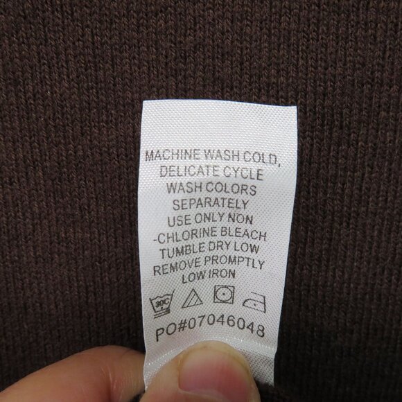 Jessica London Sweater Womens Size 26/28 Sleeveless Turtleneck Brown Knit New - Picture 8 of 10